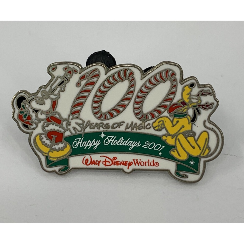 Disney Pin 12819 WDW Cast Member Exclusive 2001 Holiday 100 Years of Magic